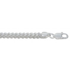 2mm Franco Chain, 18" - 28" Length, Sterling Silver